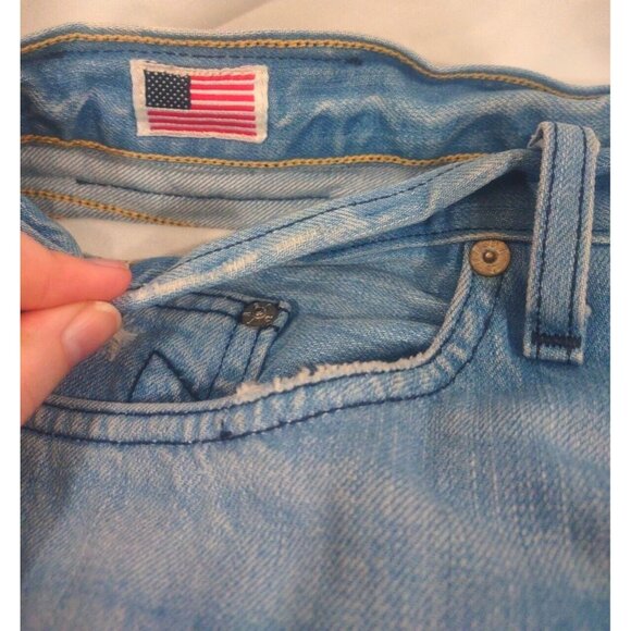 True Religion Bobby Big QT Distressed Jeans Black Stitch - Sz 40 x 28 Md… - Picture 6 of 13